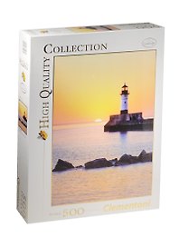 Пазл Clementoni HQ 500 эл. 49*36см. Закат на побережье с маяком