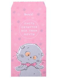 Конверт для денег "Басик мечтает" 5шт/упак