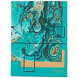 Ежедневник недат. А6 112л "Мраморные узоры" 7БЦ, мат.лам, тисн.зол.фольгой, офсет