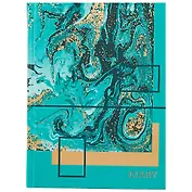 Ежедневник недат. А6 112л "Мраморные узоры" 7БЦ, мат.лам, тисн.зол.фольгой, офсет