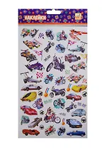 Наклейки Техно с зол. окантовкой (FD060026) (C14308) (19х30см) (ассорти) (6 дизайн.)