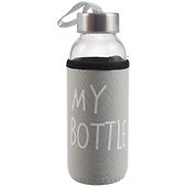 Бутылка в чехле велюр My Bottle (пастель) (стекло) (300мл) - 2