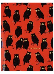 Записная книжка А6 64 листа "Графика. Совы"