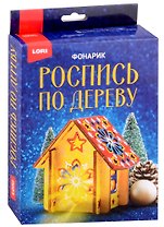 Роспись по дереву. Фонарик "Кристальная снежинка"