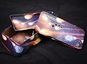 Шкатулка Космос Метеориты двухъярусный (17х8х6) (металл) (12-22743-K69-0)