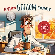Календарь 2027г 300*300 "Будни в белом халате" настенный, на скрепке