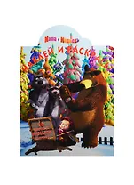 Наклей и раскрась!N НР 14144(Маша и Медведь)