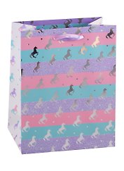 Пакет А5 23*18*10 "Glitter unicorn" жен., бум.мат.ламинат