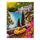 Картина по номерам холст на подрамнике 30*40 см "Летний серпантин"