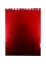 Блокнот "METALLIC", А6, 40 листов, клетка, красный