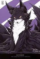 Скетчбук А5 50л для маркеров "Anime cat" 90г/м2, soft touch, склейка