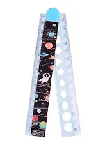 Линейка 30см "Космос" складывающаяся, инд.уп., подвес