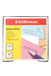 Блок-куб 90*90*90 белый, пласт.бокс, Erich Krause