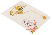 Закладка для книг с подвеской Веер (металл) (4х7см) (12-D3-8104-202510-STB-79) - 2