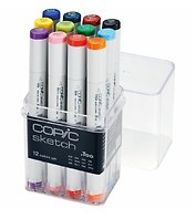 Набор маркеров Copic Sketch основные цвета, 12 цветов