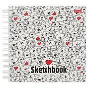 Скетчбук «Прикольные коты», 80 листов, 17.2 x 17.5 см