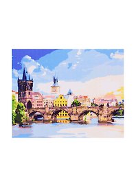 Картина-раскраска по номерам «Прага в солнечный день», 30 х 40 см, Рыжий Кот