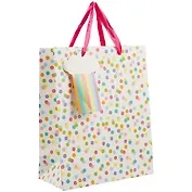 Пакет А4 32*26*12 "Радужный горошек" нейтр., бум.мат.ламинат