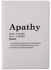 Обложка для паспорта Apathy (словарь) (ПВХ бокс)