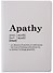 Обложка для паспорта Apathy (словарь) (ПВХ бокс) - 0