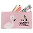 Пенал-косметичка «Cute Flamingo», 19 х 10 см - 1