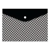 Папка для документов, Феникс+, ГЕОМЕТРИЯ А5, 24*17см, 1 отделение, пластик, кнопка, УФ-печать