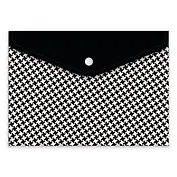 Папка для документов, Феникс+, ГЕОМЕТРИЯ А5, 24*17см, 1 отделение, пластик, кнопка, УФ-печать