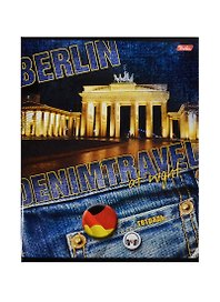 Тетрадь 48л лин. "Denim Travel" офсет, ассорти, Hatber