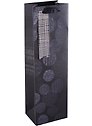 Пакет бутылочный 39*12*9 "Bag for bottle" бум., мат.пленка, тиснение, тег с тиснением
