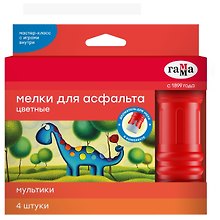Мелки цветные 06цв "Гамма", круглые, к/к