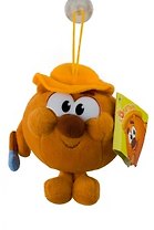Игрушка, Смешарики, Копатыч с лопатой, мягкая, малая, на присоске