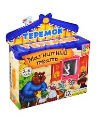 Магнитный театр «Теремок», мягкие магниты + сказка, Vladi Toys
