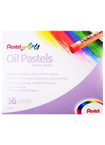 Пастель масляная в картоне 36 цветов, PENTEL