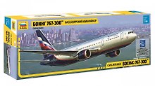 Сборная модель "Пассажирский авиалайнер Боинг 767-300тм" (1:144)