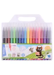 Фломастеры Berlingo, "Жил-был кот", 18 цветов