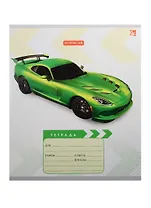 Тетрадь в клетку Unnika, "Яркий стиль (авто)", 18 листов, в ассортименте