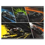 Клеенка для уроков труда "Неоновые тачки" 500*700мм, ПВХ 130мкм, подвес