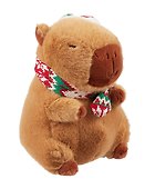 Мягкая игрушка Капибара в новогоднем колпачке и шарфе (23см) (12-Shendang-CR03) - 2