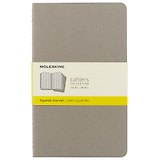 Набор книг для записей Moleskin Cahier Journal Large, 3 штуки, клетка, мягкая обложка, 40 листов, А5
