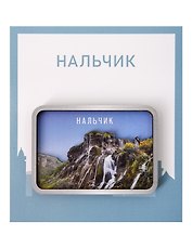Сувенирный магнит Водопад (Нальчик) (дерево) (ВНлч1)
