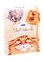 Скетчбук А5 80+50л "Верь в себя!" 100г/м2, тв. обложка, закр. евроспираль, на резинке