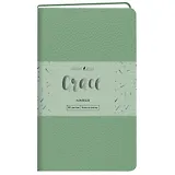 Записная книжка А6- 80л кл. "Grace. Мятный", иск.кожа,интегр.обл., скругл.углы, ляссе