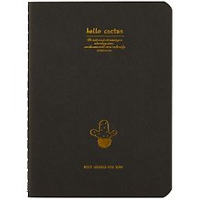 Записная книжка «Black Cactus» А6, 28 листов, сшивка, в ассортименте