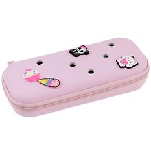 Пенал 1отд. "EVA pink" 23,5*10, откидн.планка, розовый, ЭВА материал, инд.уп., Berlingo