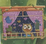 Алмазная мозаика MAZARI Открытка своими руками Котик на подоконнике, 15х15 см, ОПП-упаковка