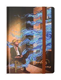 Книга для записей "Painting story" А5, 112 листов, твердая обложка, резинка, в ассортименте