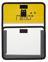 Папка для тетрадей А5 "Мяу" липучка, Оникс