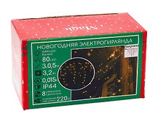 Гирлянда LED новогодняя (теплый белый) (3м) (92815)