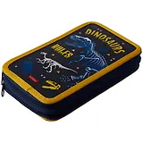 Пенал школьный 2отд. "DINO WORLD" 19*11см, 3D лак