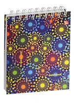 Скетчбук A6 80л "Яркие вспышки" белый офсет, нелинованн., 100г/м2, тв.обложка, широкая евроспираль, Listoff